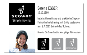Segway Driver Card